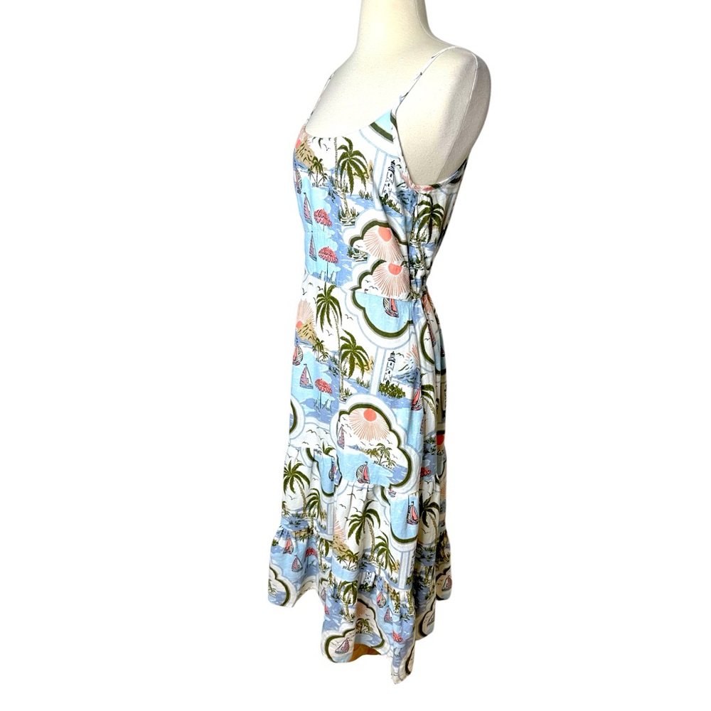 CYNTHIA ROWLEY NEW TROPICAL MAXI DRESS. - Picture 2 of 8